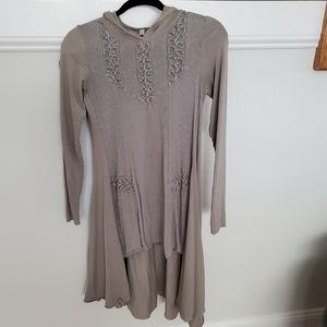 Free People Long Sleeve Hoodie Dress